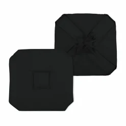 LOVELY CASA Galette de chaise carrée à rabats (40 x 40 cm) Béa e Noir Clearance