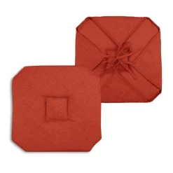 STOF Galette de chaise carrée à rabats (40 x 40 cm) Béa Terracotta Sale