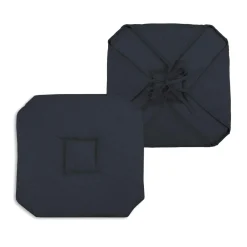 STOF Galette de chaise carrée à rabats (40 x 40 cm) Béa Charbon Noir Online
