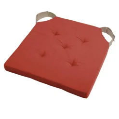 STOF Galette de chaise carrée scratch (38 x 38 cm) Duo Terracotta Best