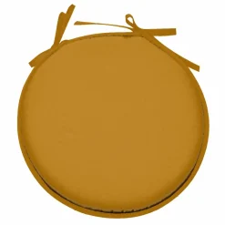 STOF Galette de chaise ronde (40 cm) Nelson Jaune curry Jaune moutarde Online