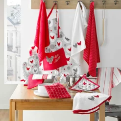 douceur d'intu017drieur Gant de cuisine (24.5 x 14.5 cm) Suzette Rouge Hot
