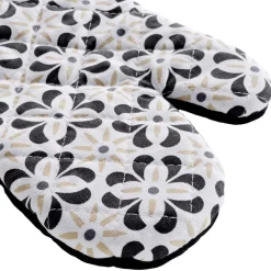 douceur d'intu017drieur Gant de cuisine ambidextre en coton (30 x 18 cm) Solaris Noir New