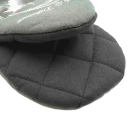 douceur d'intu017drieur Gant de cuisine coton (24.5 x 14.5 cm) Grand Chef Gris Best