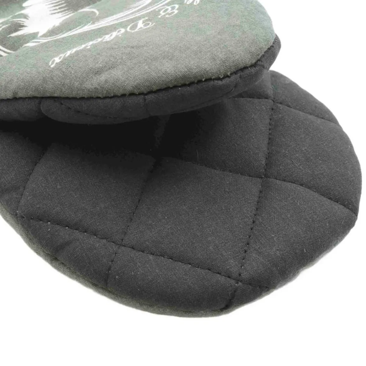douceur d'intu017drieur Gant de cuisine coton (24.5 x 14.5 cm) Grand Chef Gris Best