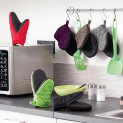 DOUCEUR D'INTERIEUR Gant pince Cuistot Noir Outlet