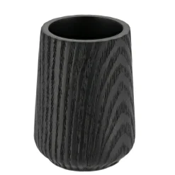 TENDANCE Gobelet en résine effet bois Scandi Noir