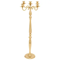 JJA Grand Chandelier en métal (H100 cm) Noël festif Dé Or