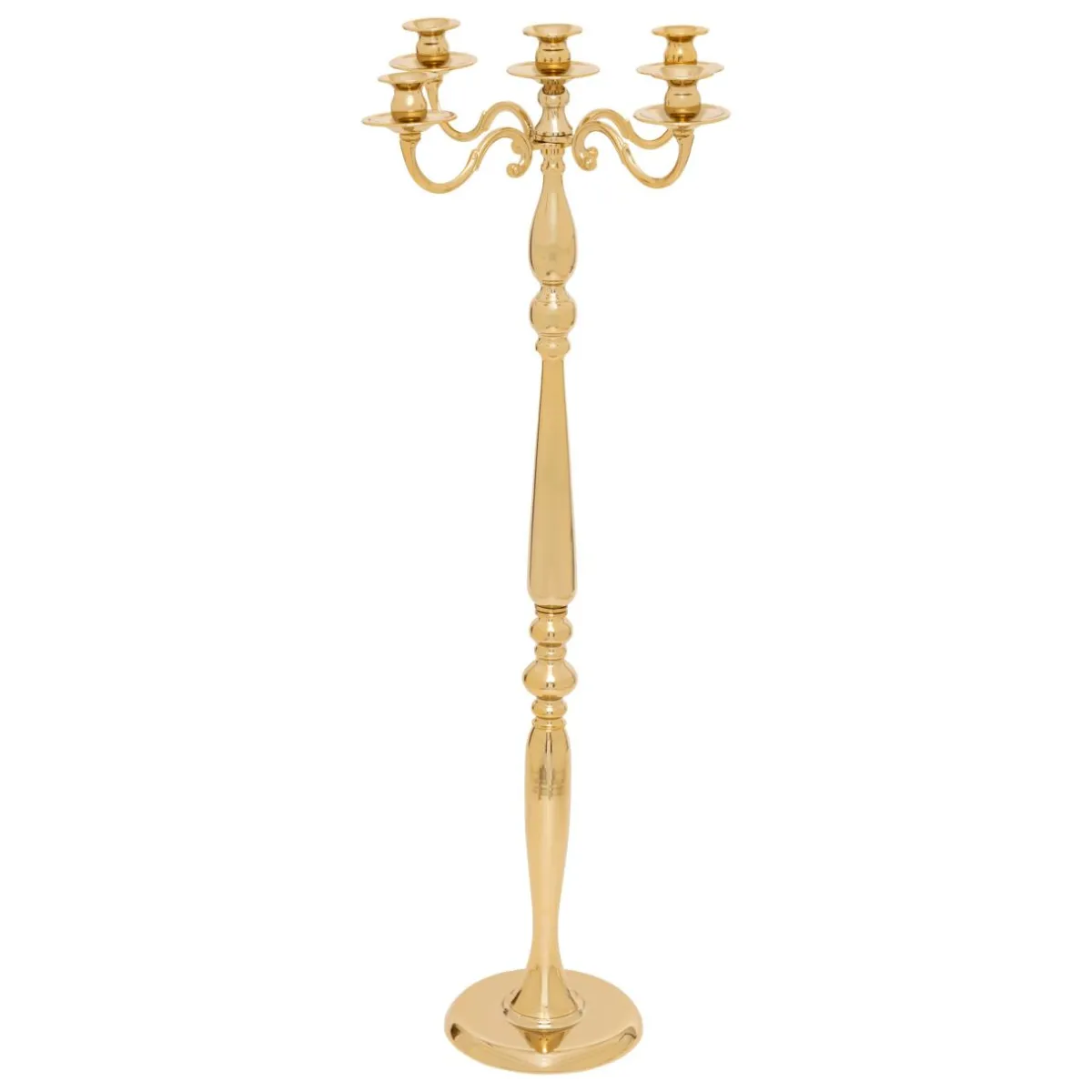 JJA Grand Chandelier en métal (H100 cm) Noël festif Dé Or