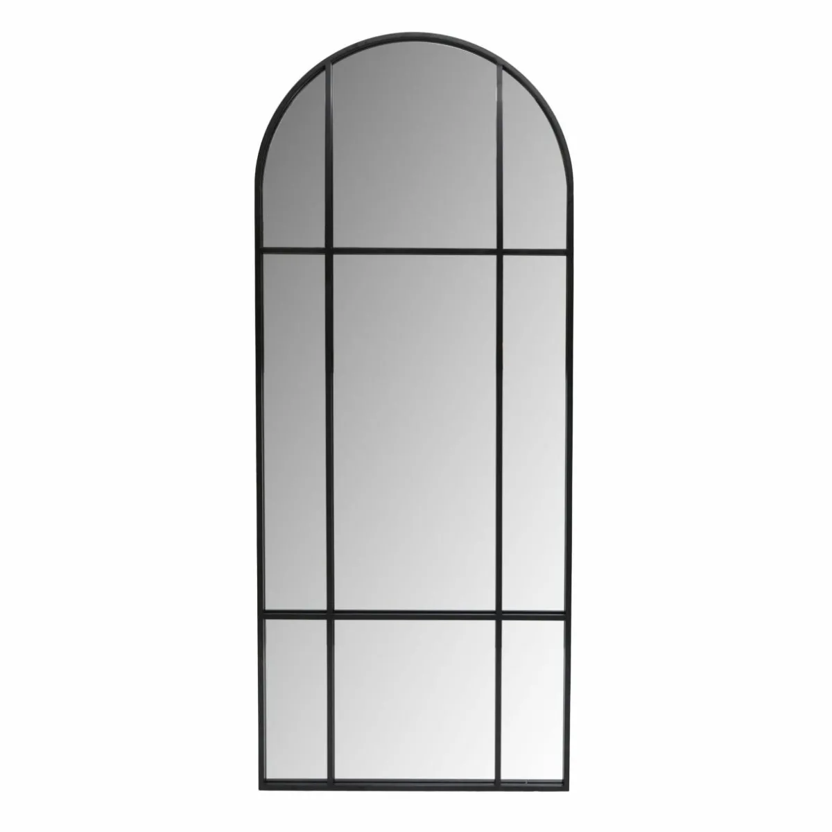 EMINZA Grand miroir à poser en métal (H173 cm) Industriel Noir Best