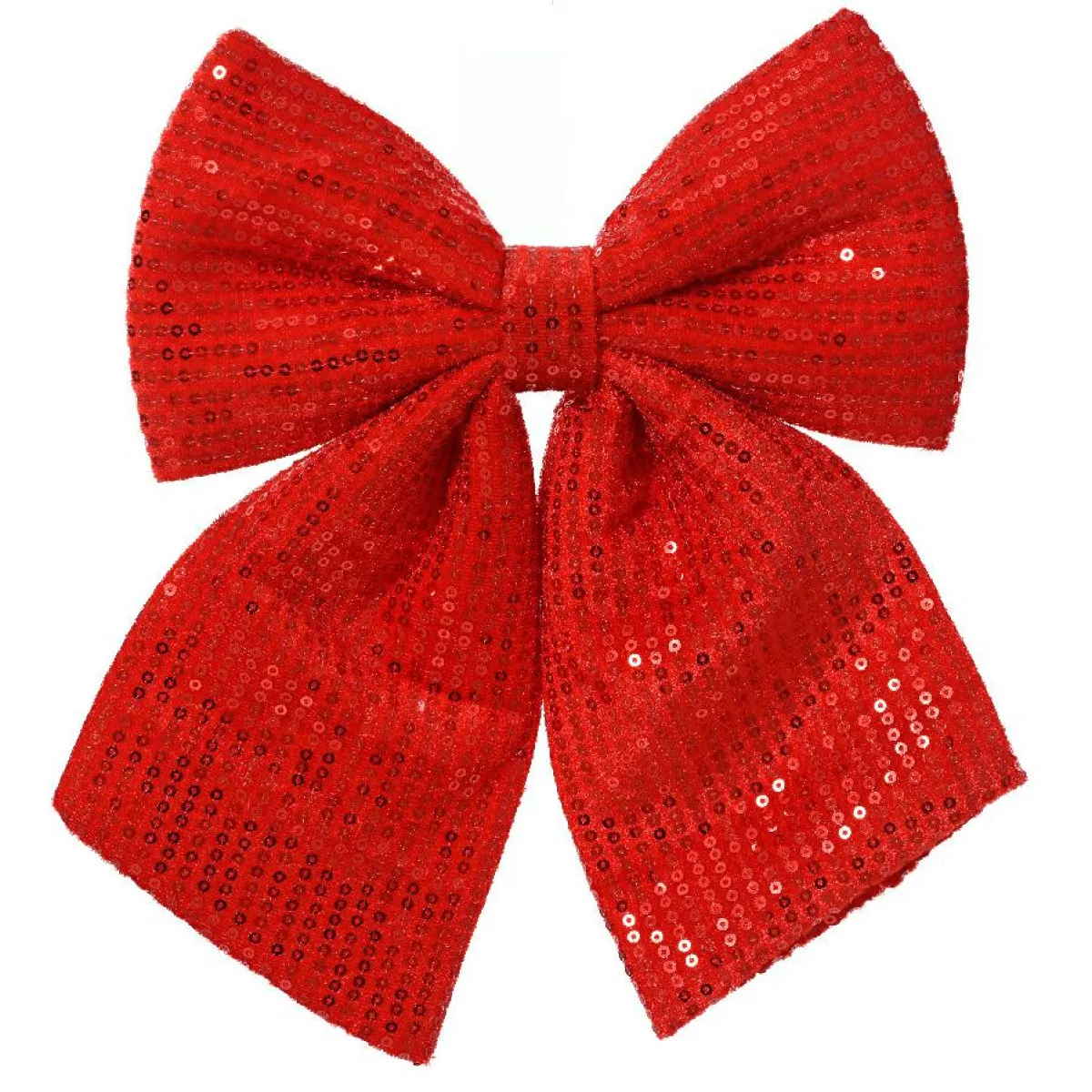 KAEMINGK Grand Noeud de Noël (H32 cm) Sequins Rouge New