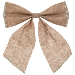 JJA Grand nœud de Noël en jute (H28 cm) Sublimissime Naturel
