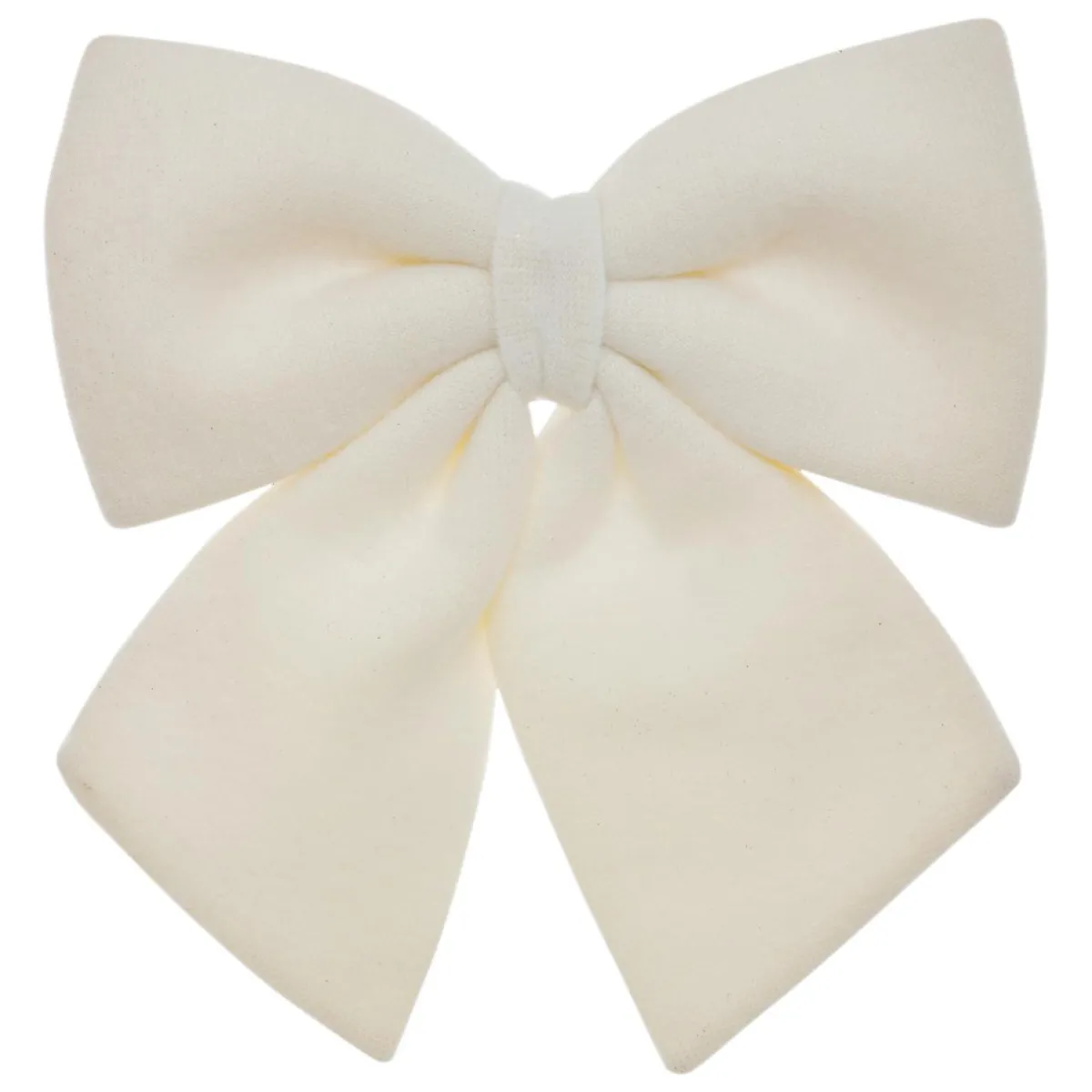 JJA Grand nœud de Noël en laine (H43 cm) Prestige Blanc Hot