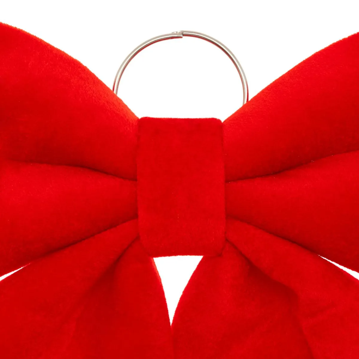 JJA Grand nœud de Noël (H35 cm) Pimlico velours Rouge Clearance