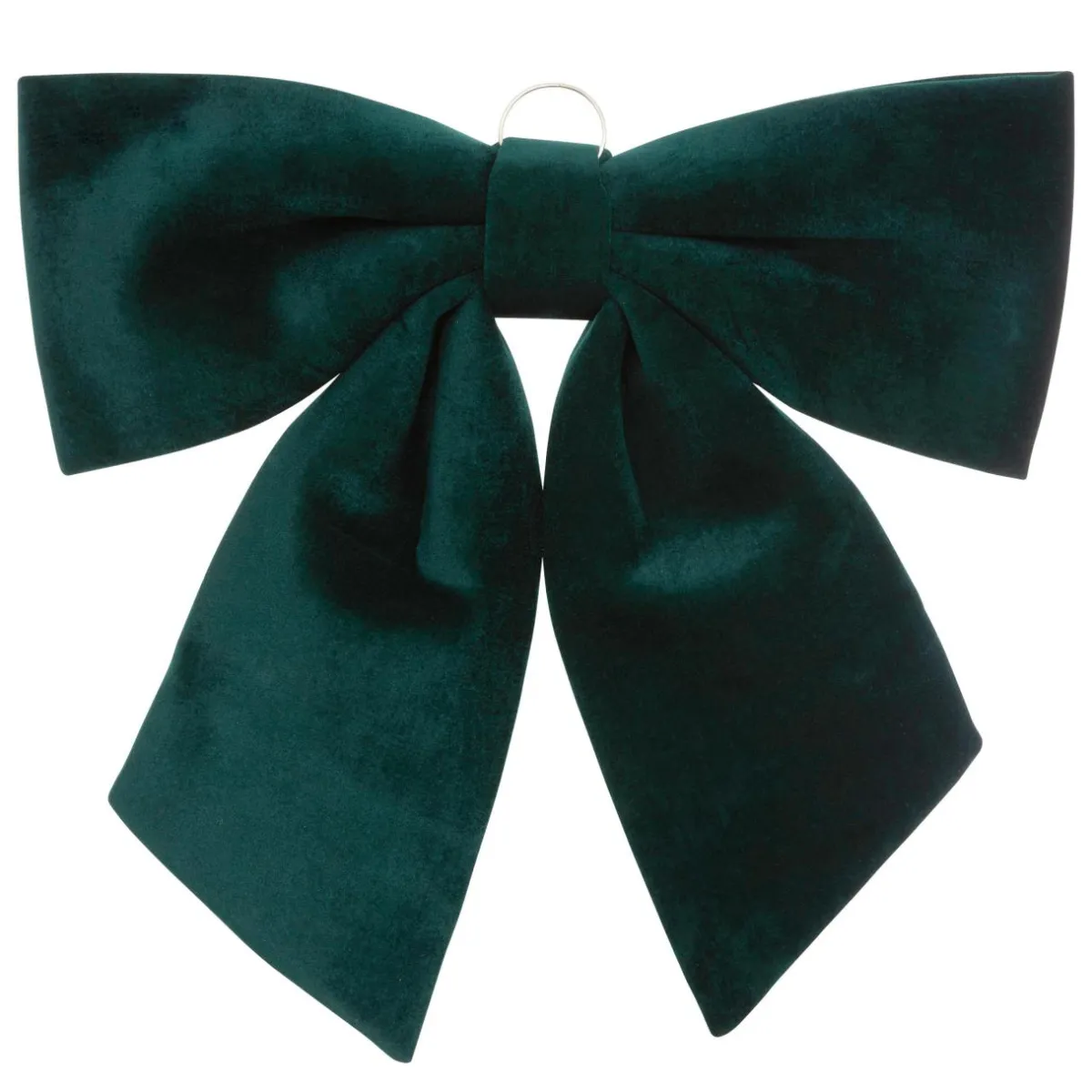 JJA Grand nœud de Noël (H35 cm) Prestige velours Vert sapin Discount