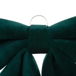 JJA Grand nœud de Noël (H35 cm) Prestige velours Vert sapin Discount