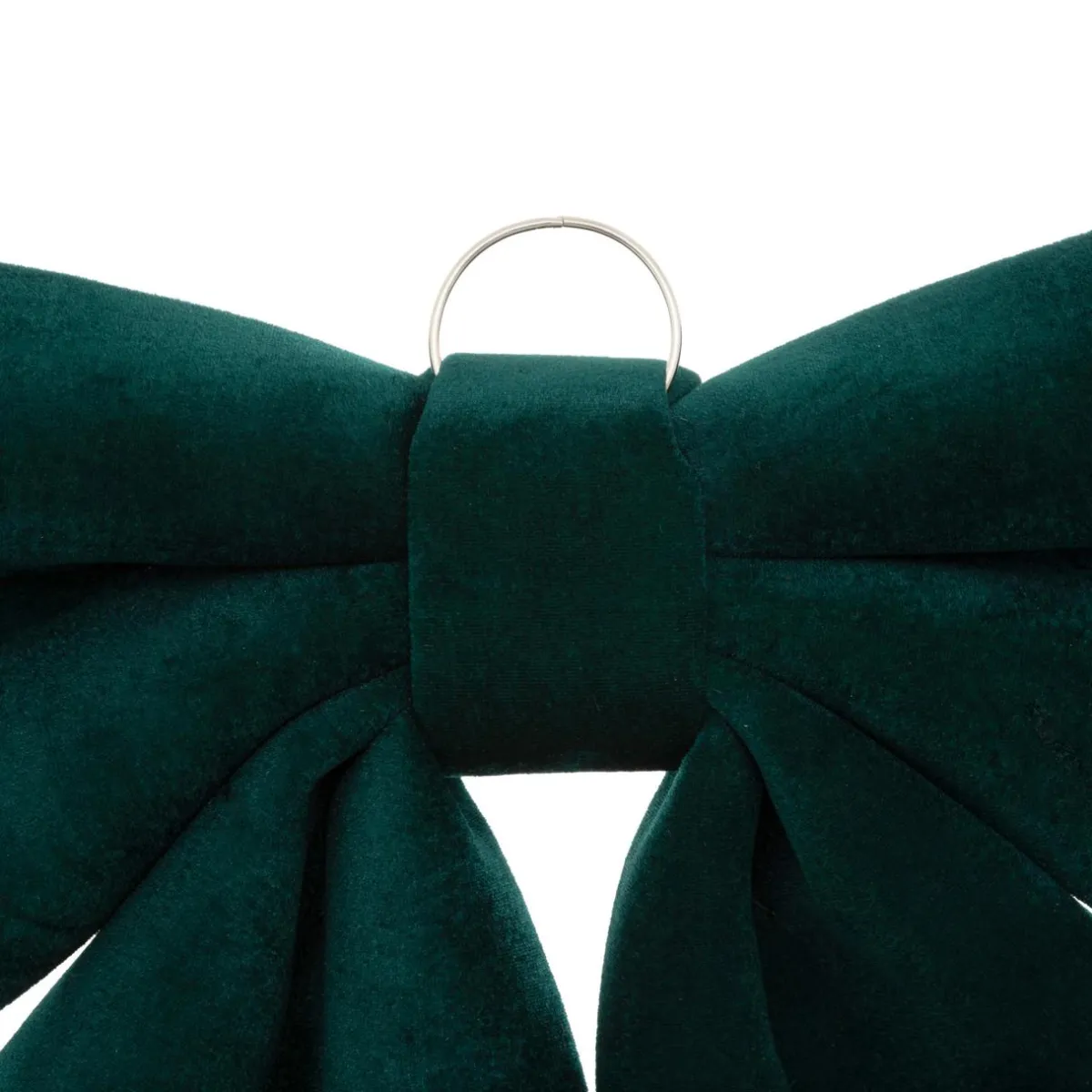 JJA Grand nœud de Noël (H35 cm) Prestige velours Vert sapin Discount