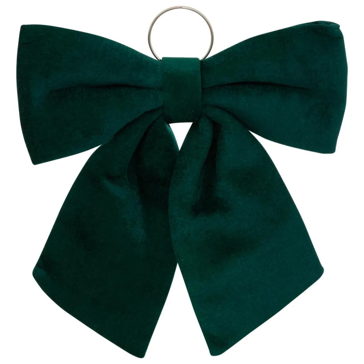 JJA Grand nœud de Noël (H72 cm) Prestige velours Vert sapin
