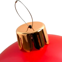 KOOPMAN Grande boule de Noël gonflable (D45 cm) Rouge Hot