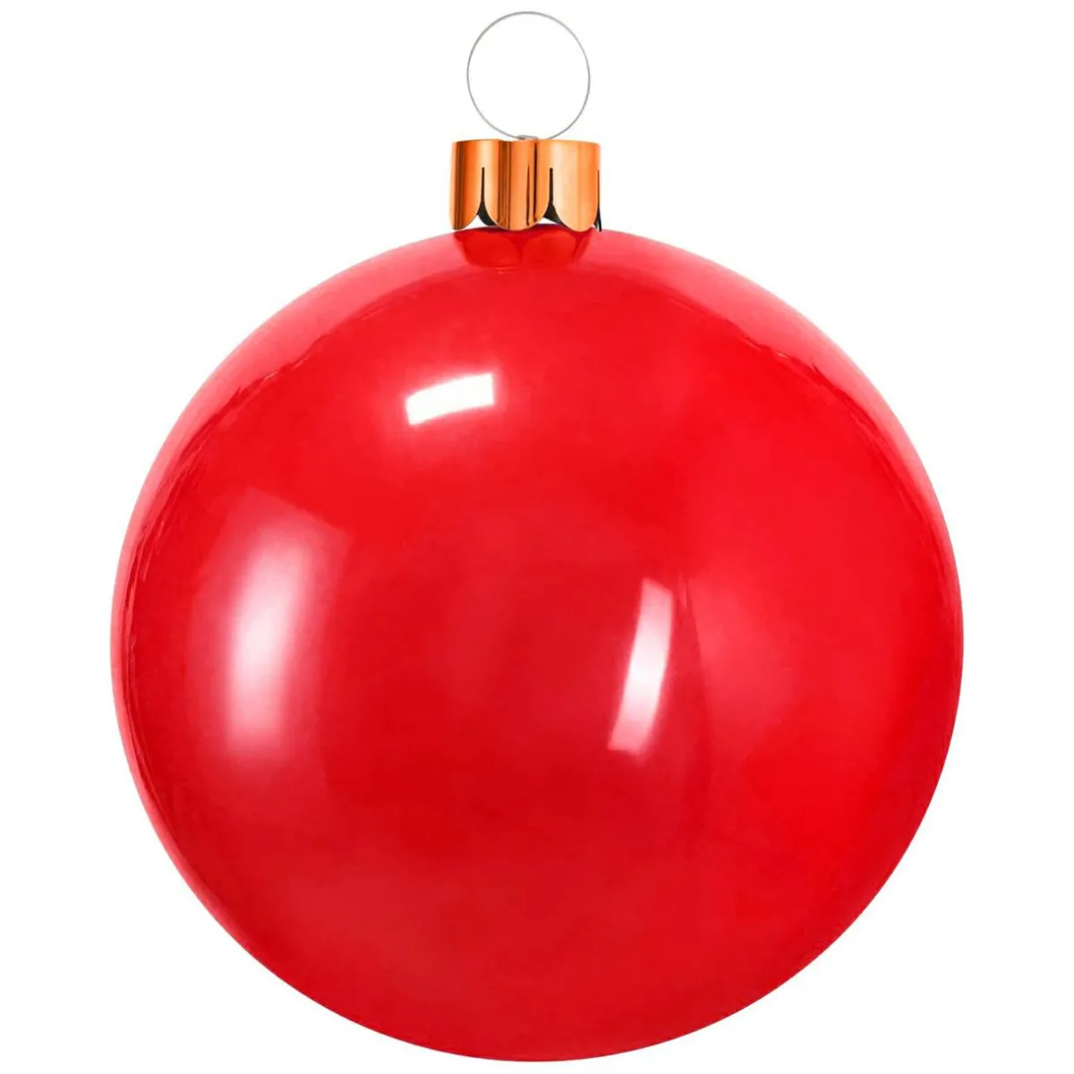 KOOPMAN Grande boule de Noël gonflable (D65 cm) Rouge