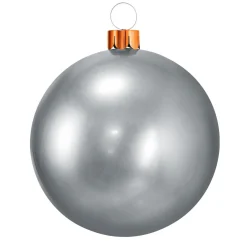 KOOPMAN Grande boule de Noël gonflable (D45 cm) Argent