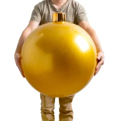 KOOPMAN Grande boule de Noël gonflable (D65 cm) Or