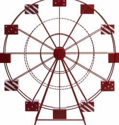 JJA Grande roue en métal Géante (H170 cm) Fête foraine Rouge Best