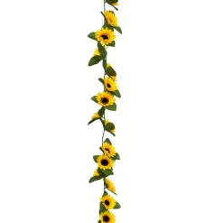 Atmosphera, cru017dateur d'intu017drieur Guirlande artificielle tournesol (180 cm) Naki Jaune Discount