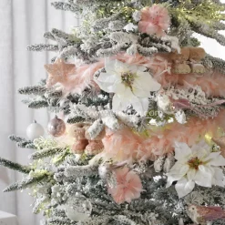 KAEMINGK Guirlande Boa en plumes (184 cm) Deluxe Rose poudré New