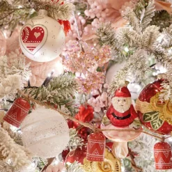 KAEMINGK Guirlande déco (1,10 m ) Cloches de Noël Rouge Clearance
