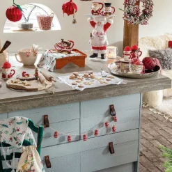KAEMINGK Guirlande déco (1,10 m ) Cloches de Noël Rouge Clearance