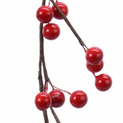KAEMINGK Guirlande de Baie laquée (130 cm) Célénia Rouge New
