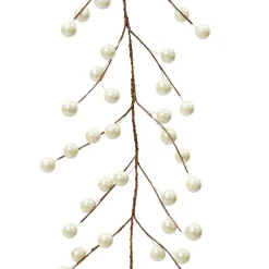 KAEMINGK Guirlande de baies (130 cm) Christmas nature Perle Discount
