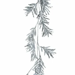 KAEMINGK Guirlande de feuille (150 cm) Glacier Argent Discount