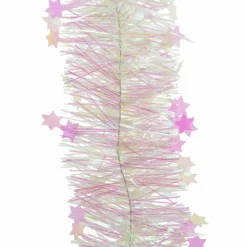 KAEMINGK Guirlande de Noël (270 cm) Etoilée Blanc irisé Discount