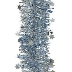 KAEMINGK Guirlande de Noël (D9 cm) étoilée Alpine Bleu glacé