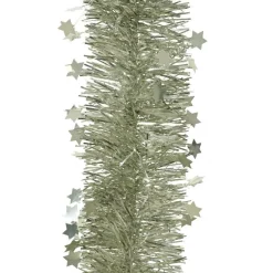 KAEMINGK Guirlande de Noël (D9 cm) étoilée Alpine Menthe blanche Vert menthe New