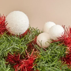 JJA Guirlande de sapin (270 cm) Festivités et Verte Rouge Best