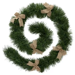 FEERIC LIGHTS Guirlande de sapin (270 cm) Nœuds de jute Naturel New