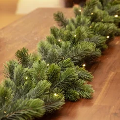 EMINZA Guirlande de sapin lumineuse 50 Led (270 cm - D30) Manitoba Blanc chaud Sapin vert lumineux Outlet