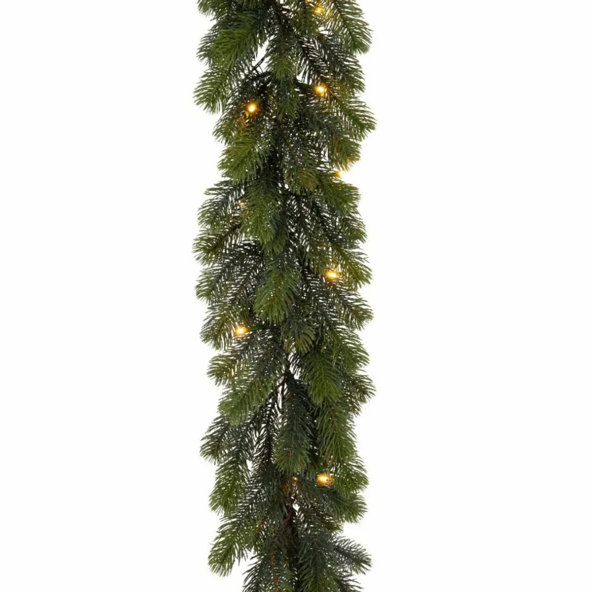 EMINZA Guirlande de sapin lumineuse 35 LED (180 cm) Winnipeg Vert et Blanc chaud Sapin vert lumineux Best