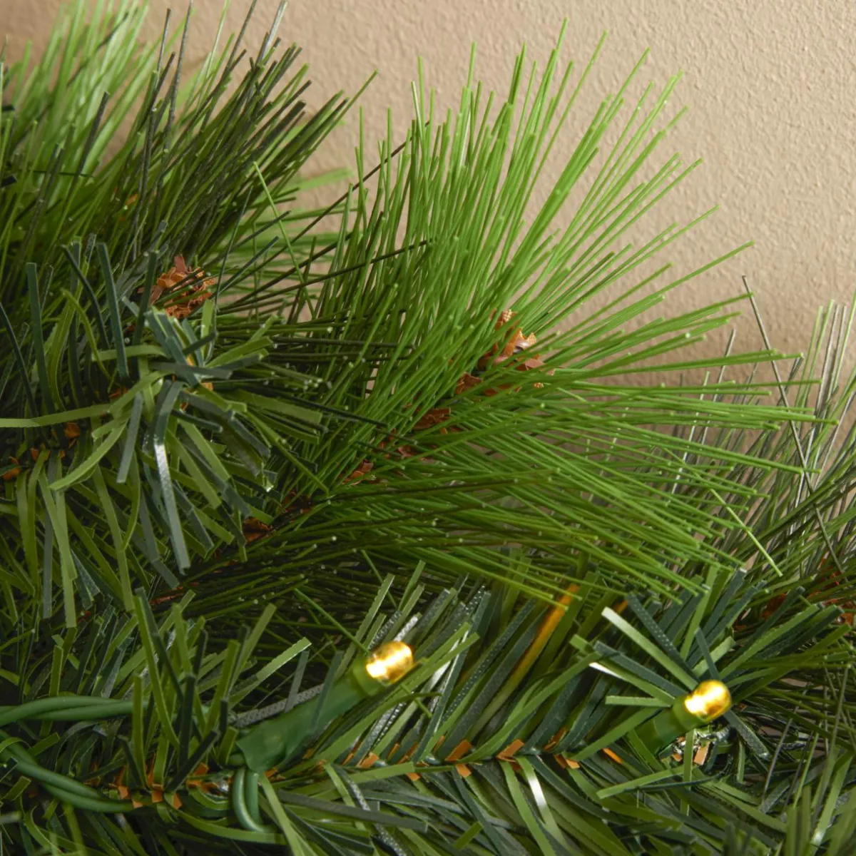 EMINZA Guirlande de sapin lumineuse (180 cm - D25) Edmonton Vert et blanc chaud Sapin vert lumineux Discount