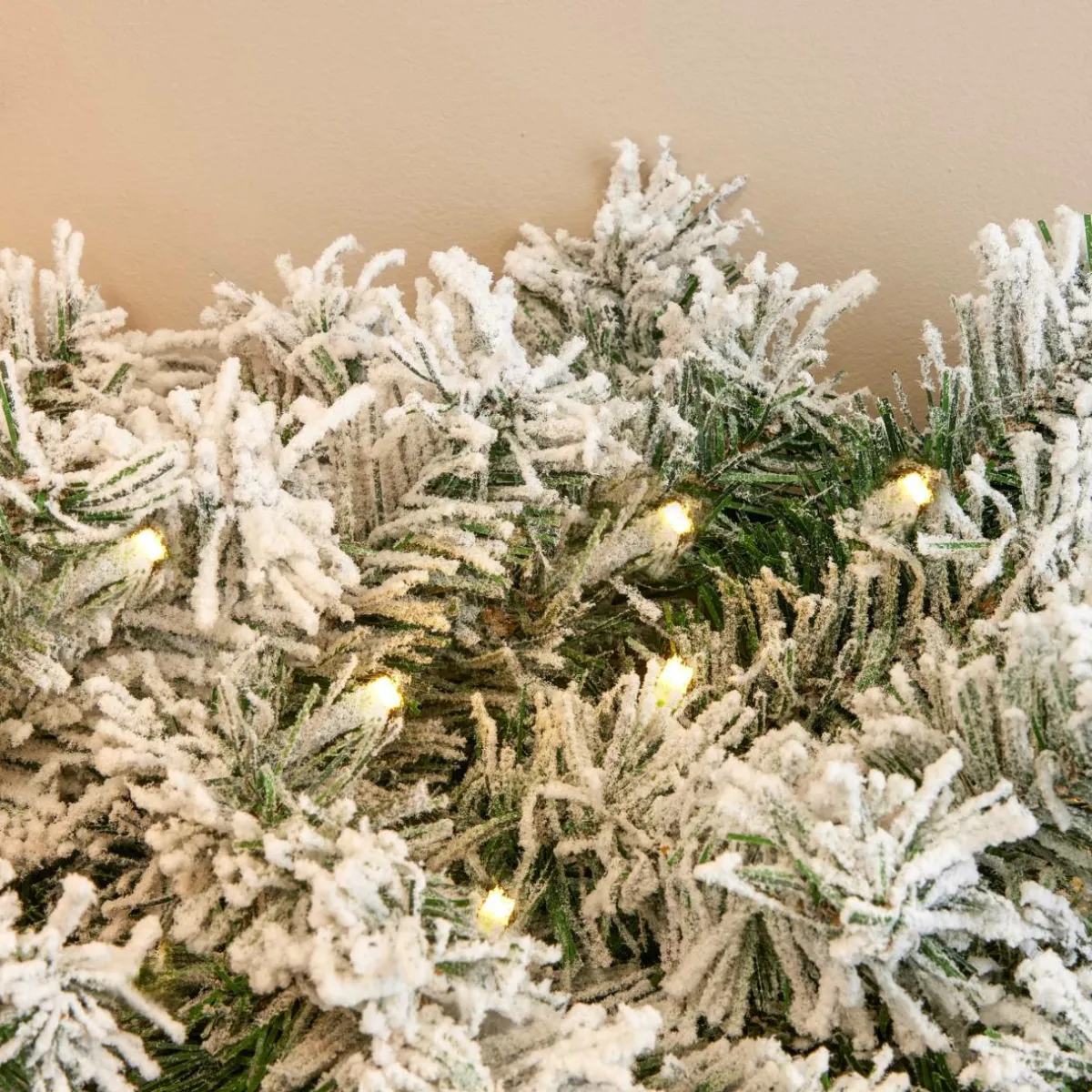 EMINZA Guirlande de sapin lumineuse (180 cm - D25) Royal Vert enneigé et blanc chaud Sapin enneigé lumineux Online