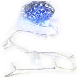 Feeric Lights & Christmas Guirlande lumineuse 50 m 500 LED câble transparent Timer Bleu Bleu - câble Transparent Hot