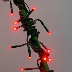 BLACHERE Guirlande lumineuse 8 m 128 LED câble vert Flashing light Bicolore Rouge et blanc chaud Bicolore Rouge / Blanc chaud - câble transparent Sale