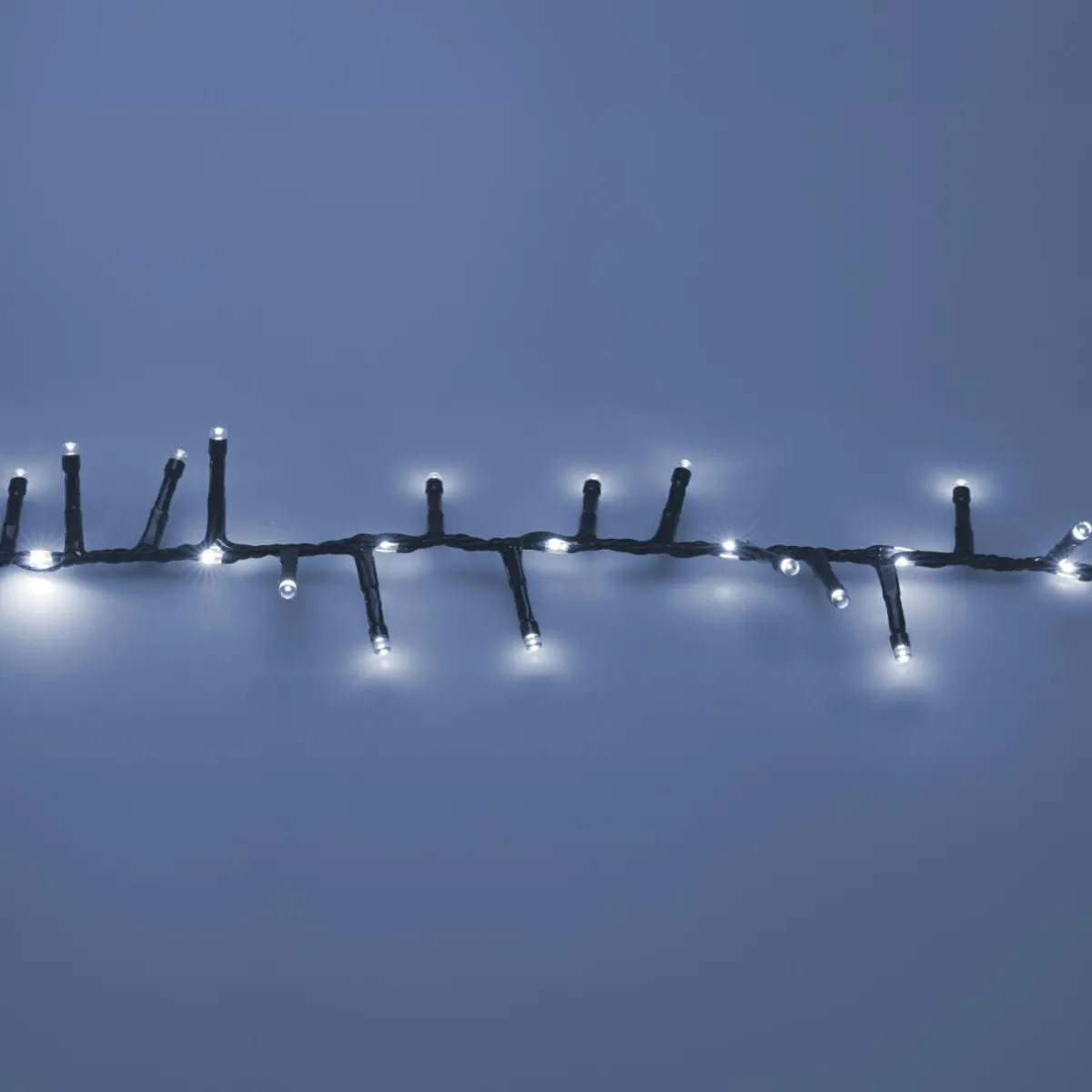 KOOPMAN Guirlande lumineuse 20 m 1410 LED câble noir Boa effet cascade Blanc froid Clearance