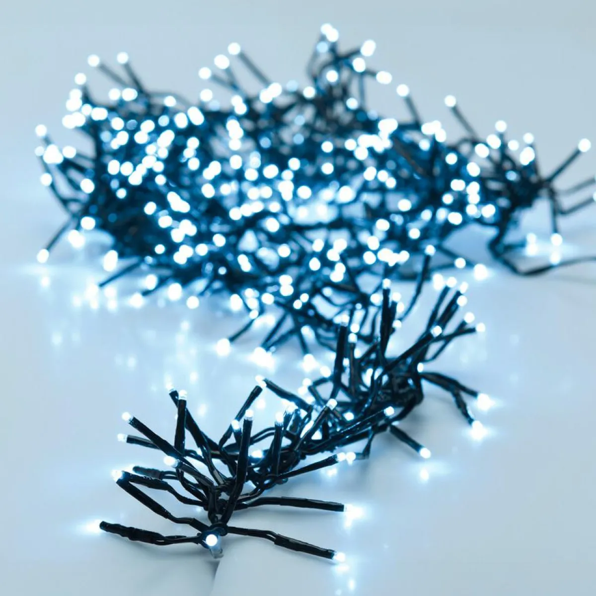 KOOPMAN Guirlande lumineuse 8,40 m 1152 LED câble noir Boa Blanc froid Blanc Froid - câble noir Clearance