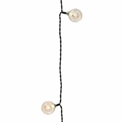 KAEMINGK Guirlande lumineuse 5,80 m 30 LED câble noir Crystal Blanc chaud