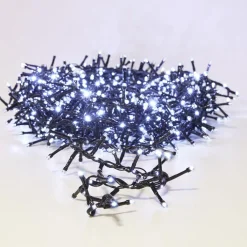 KOOPMAN Guirlande lumineuse 15 m 1060 LED câble noir Boa effet cascade Blanc froid Online