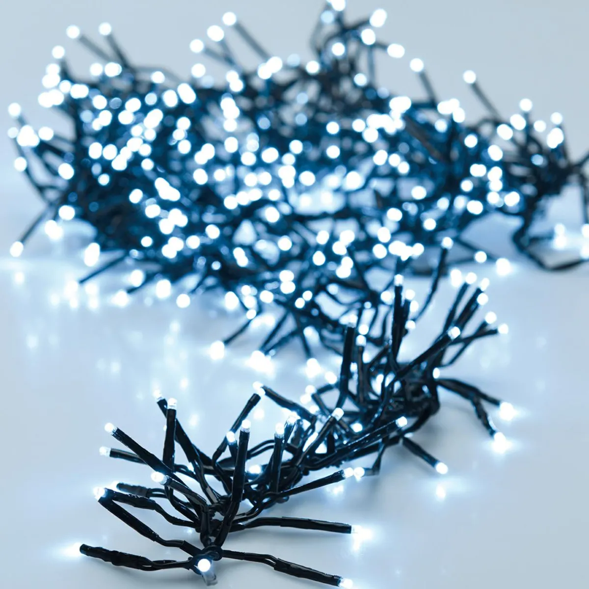 KOOPMAN Guirlande lumineuse 22 m 3000 LED câble noir Boa Blanc froid Blanc Froid - câble noir Best